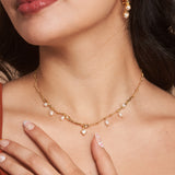 Zephyra Wave Pearl Necklace
