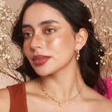 Zephyra Wave Pearl Necklace