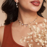 Zephyra Wave Pearl Necklace