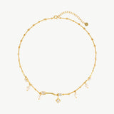 Zephyra Wave Pearl Necklace
